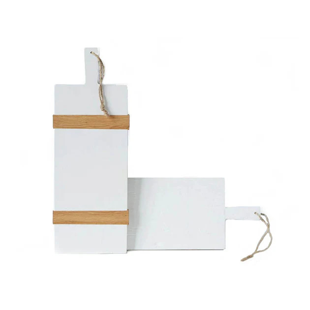 Small Rectangle Charcuterie Board - White | Cailini Coastal
