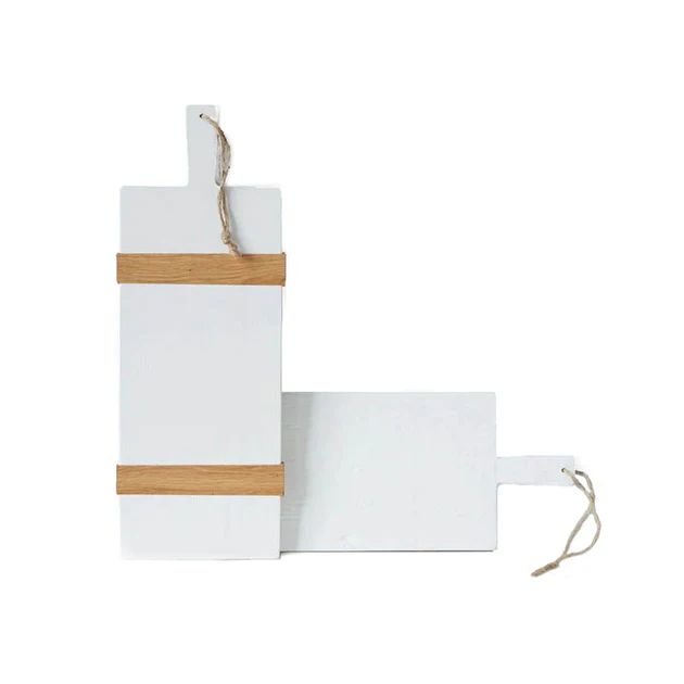 Small Rectangle Charcuterie Board - White | Cailini Coastal