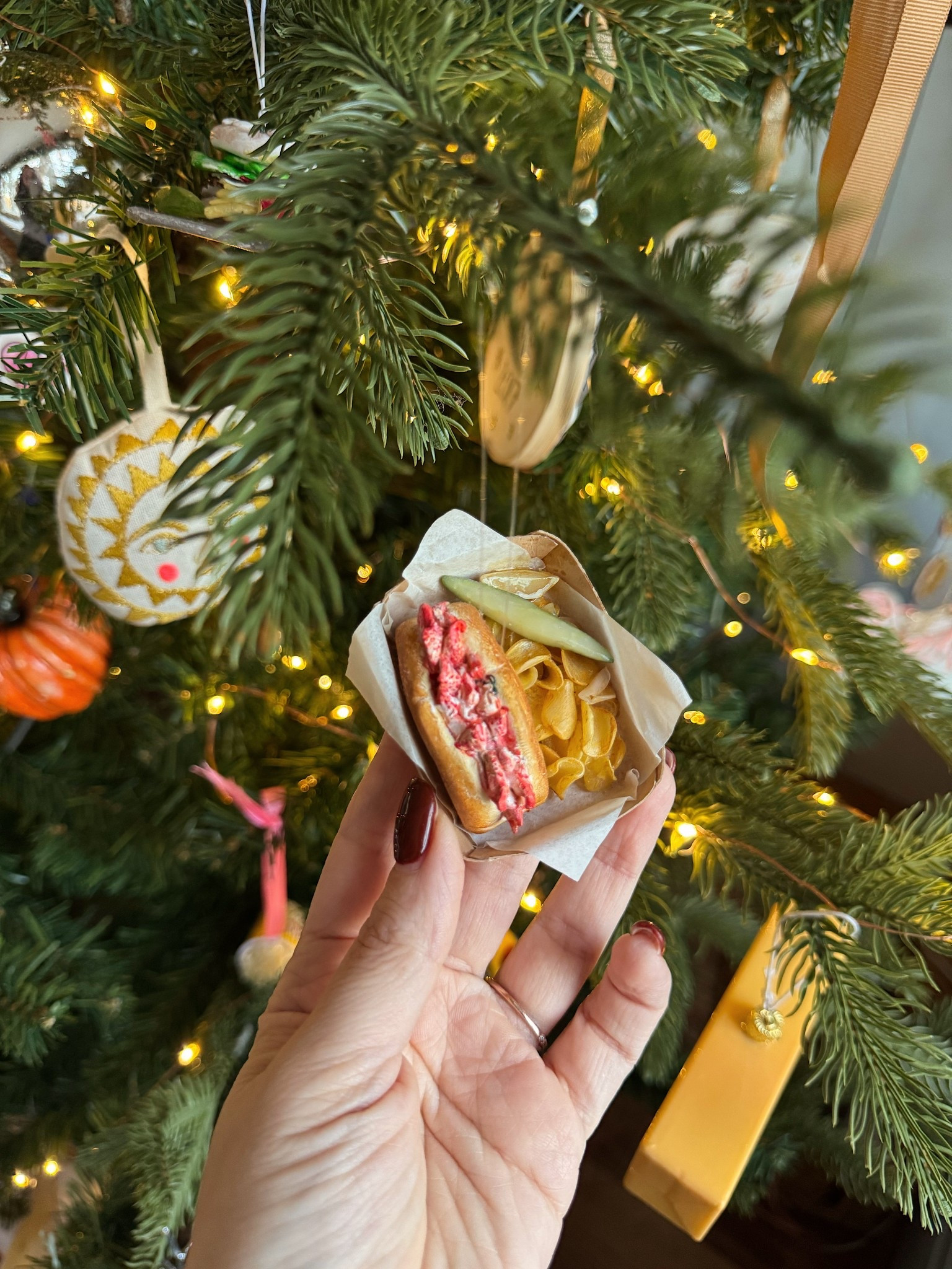 gid’s lobster roll ornament!!! linked the supplies below (he used the translucent clay for the chips, the pickle and lemon)

#LTKHoliday