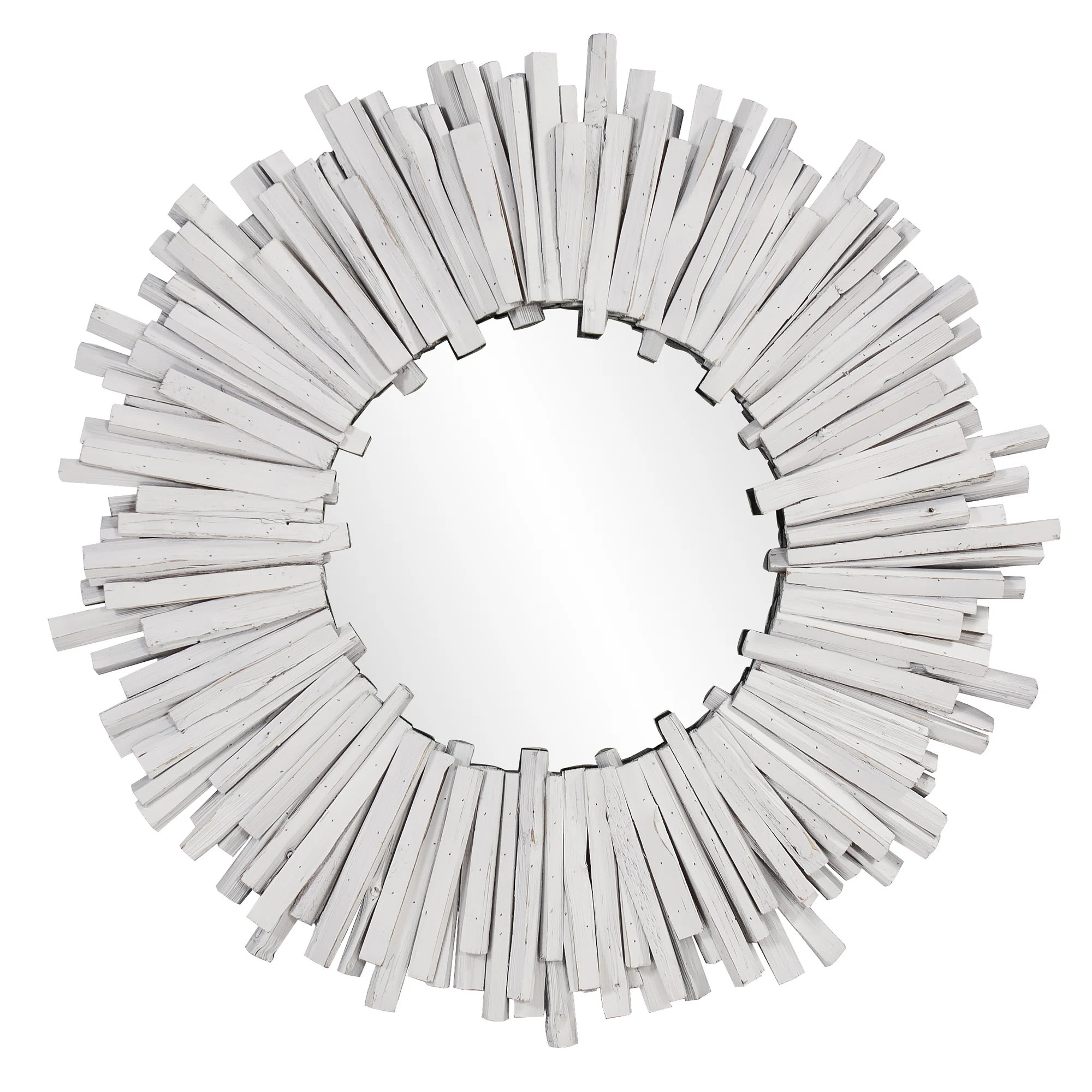 Audie Solid Wood Round Mirror | Wayfair North America