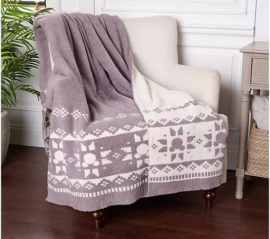 Barefoot Dreams CozyChic Disney Mickey Fair Isle Throw - QVC.com | QVC