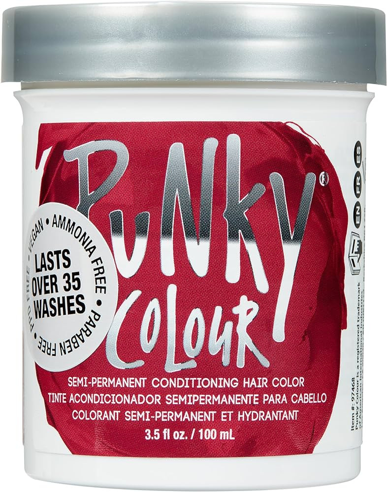 Punky Poppy Red Semi Permanent Conditioning Hair Color, 3.5oz | Amazon (US)