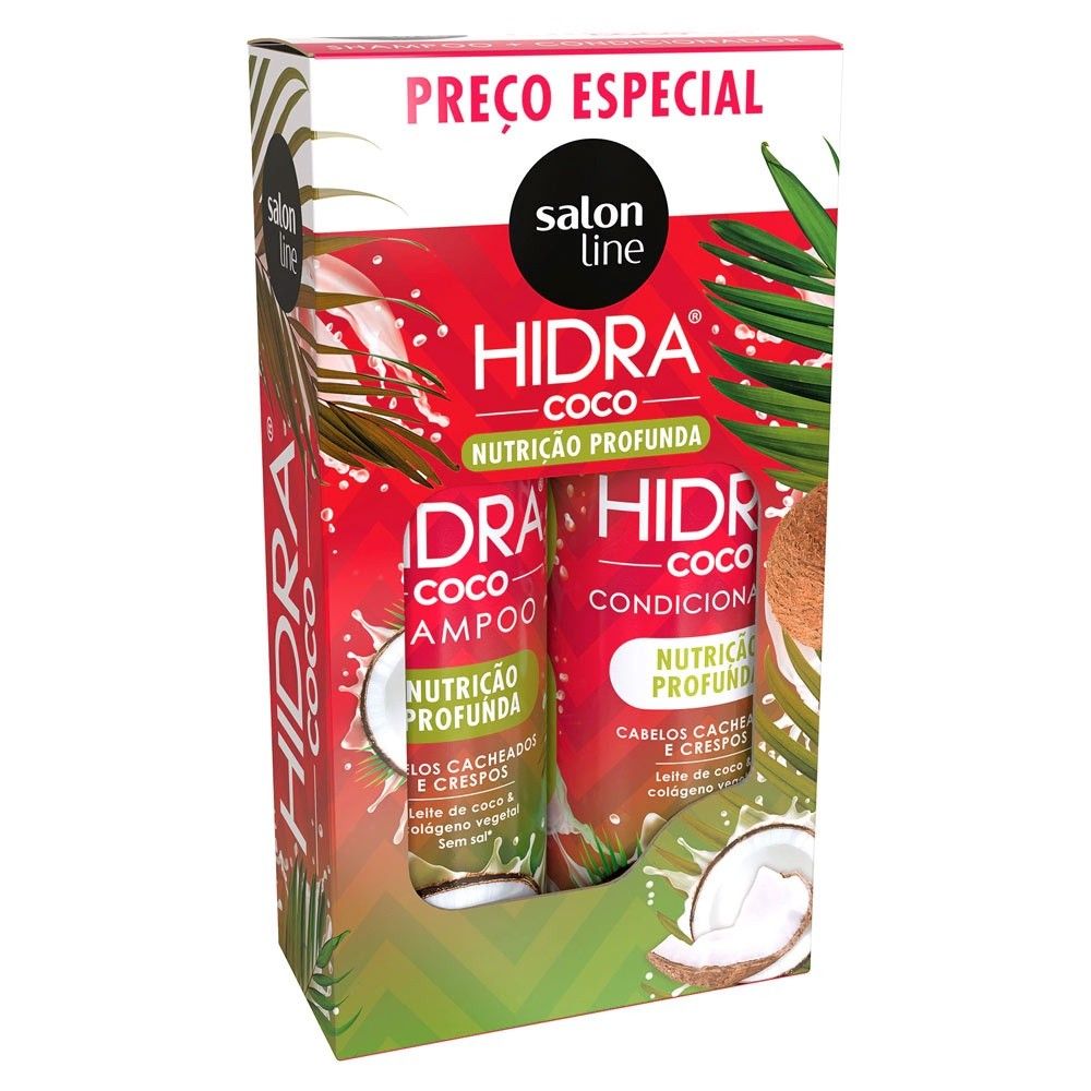 Kit Salon Line Hidra Coco Shampoo 300mL + Condicionador 300mL | Americanas (BR)