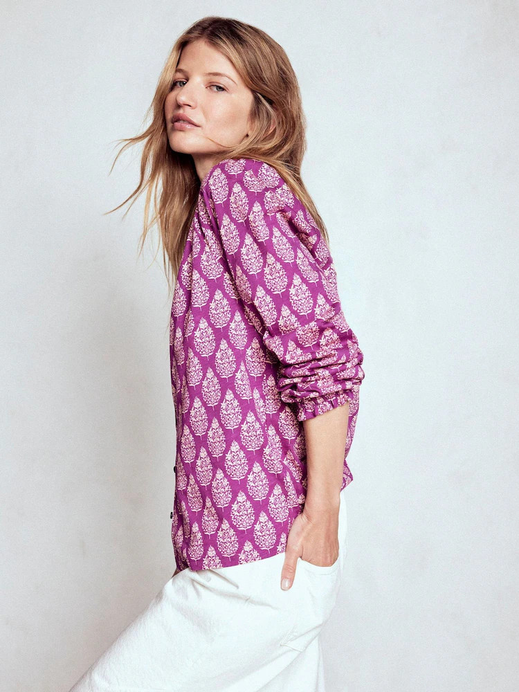 Boden Isla Long Sleeve Jersey Blouse | Next EU