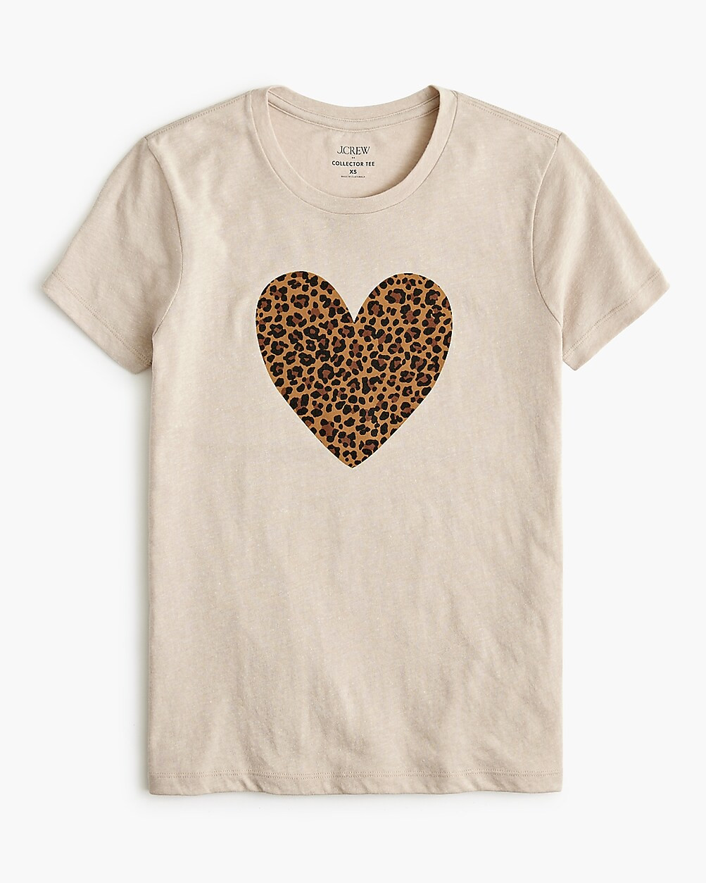 Leopard heart graphic tee | J.Crew Factory