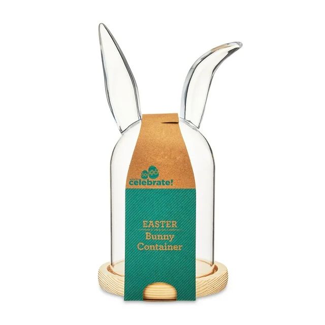 Easter Clear Acrylic  Bunny Decorative Container, 9.8 in, by Way To Celebrate | Walmart (US)
