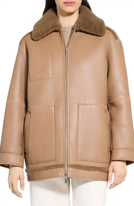 Alberta Bubble Hem Faux Suede Jacket | Nordstrom