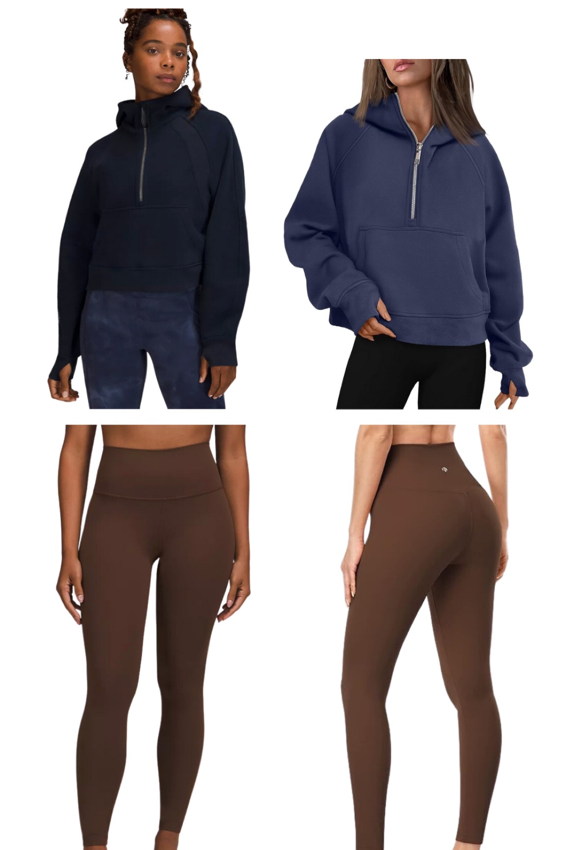 Lulu Look for Less! Lululemon on the left, Amazon on the right. Today I wore the Amazon hoodie with the Lulu leggings. 😉 (See today’s outfit post for pic!)

#LTKfitness #LTKfindsunder100 #LTKfindsunder50