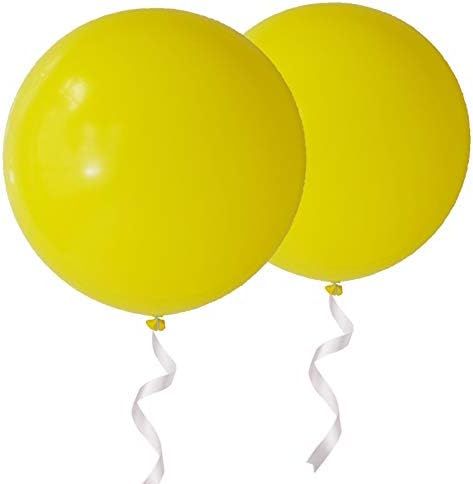 Amazon.com: OUPKING Giant Thick Balloons 36 inch Yellow Big Round Latex Balloons 6 Packs for Part... | Amazon (US)