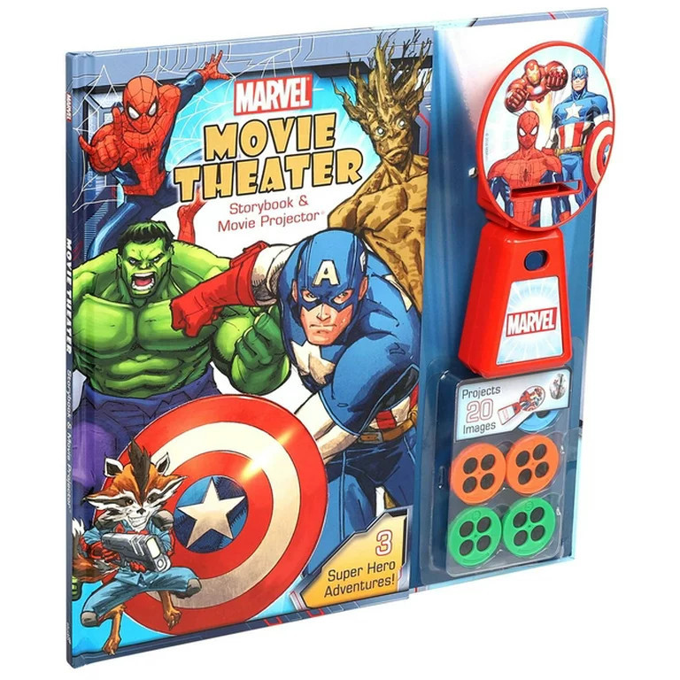 Movie Theater Storybook: Marvel Movie Theater Storybook & Movie Projector (Edition 2) (Hardcover) | Walmart (US)