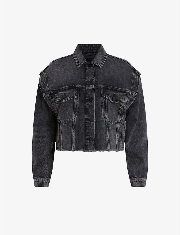 Chlo removable-sleeves denim jacket | Selfridges