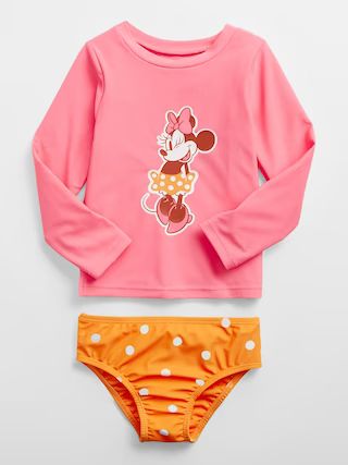 babyGap | Disney Minnie Mouse Two-Piece Rash Guard | Gap Factory