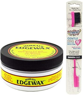 Murrays Edgewax Gel Beeswax Hair Wax Edge Control 4oz Jar w/Camryn's BFF Gentle Edge Brush | Amazon (US)