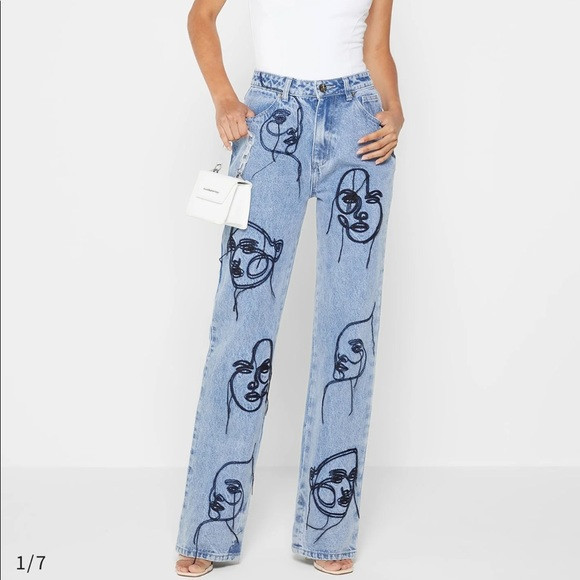 LINE ART BOYFRIEND JEANS | Poshmark