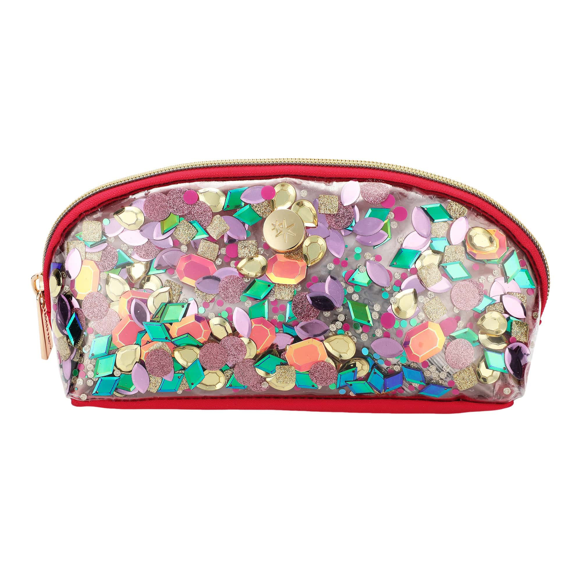 Jewel Confetti Clear Pencil Pouch | Packed Party