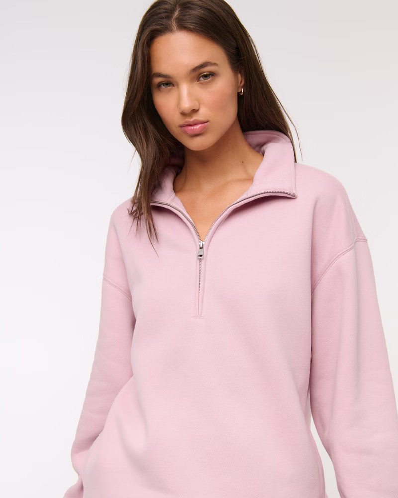 Women's Vintage Sunday Half-Zip | Women's Tops | Abercrombie.com | Abercrombie & Fitch (US)