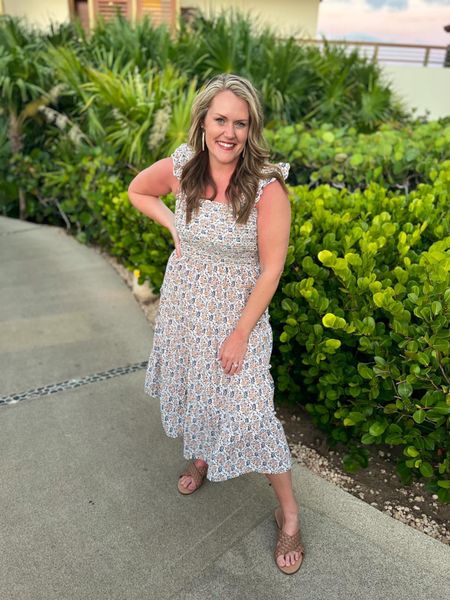 Amazon midi dress

Fits TTS (wearing medium)

Vacation outfits  spring dress  spring outfit  sandals

#LTKstyletip #LTKSeasonal #LTKshoecrush