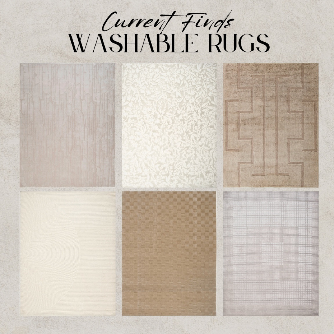 My favorite washable rugs from Revival Rugs. They all look so soft! Taupe rug, striped rug, textured rug, checkered rug wool rug #rug #ltk #ltksale

#LTKFind #LTKSeasonal #LTKhome