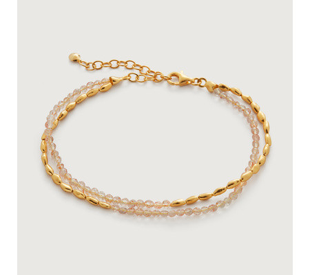 Mini Nugget Gemstone Beaded Bracelet | Monica Vinader (Global)