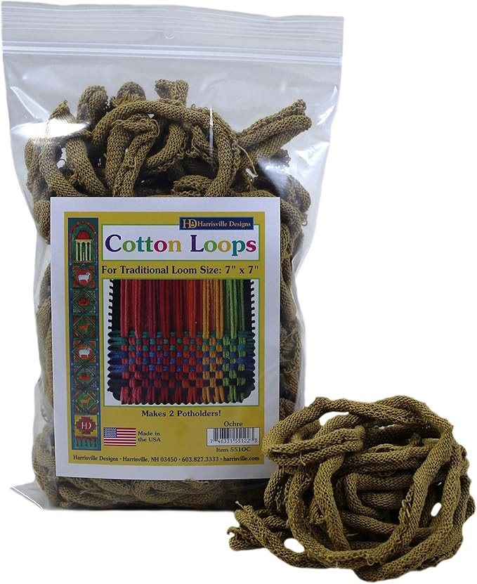 Friendly Loom Potholder Cotton Loops 7" Traditional Size Loops Make 2 Potholders, Weaving Crafts ... | Amazon (US)