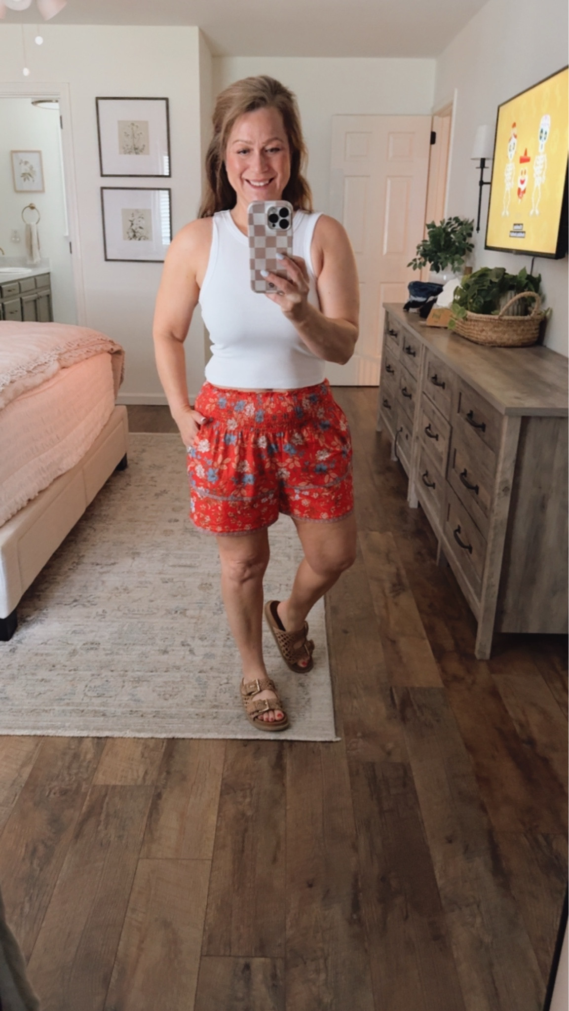 Casual summer outfit

I am in small in tank and
Shorts

#LTKootd #LTKSeasonal #LTKPetite