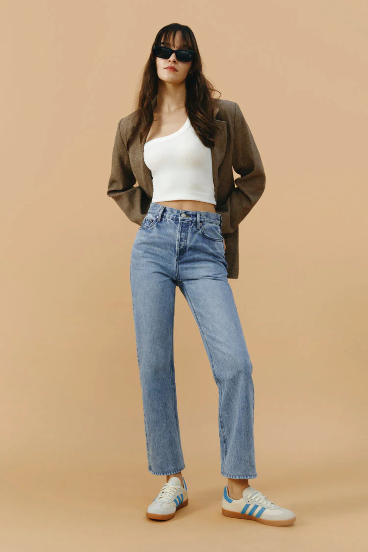 Hey Joanie's Manhattan High Rise Straight Ankle Jeans | Etela Petite