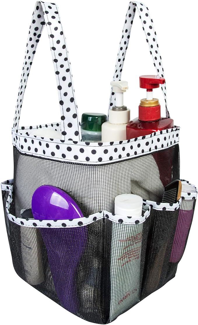 Attmu Mesh Shower Caddy Basket, Shower Tote Bag Hanging Toiletry College Dorm Room Essentials for... | Amazon (US)