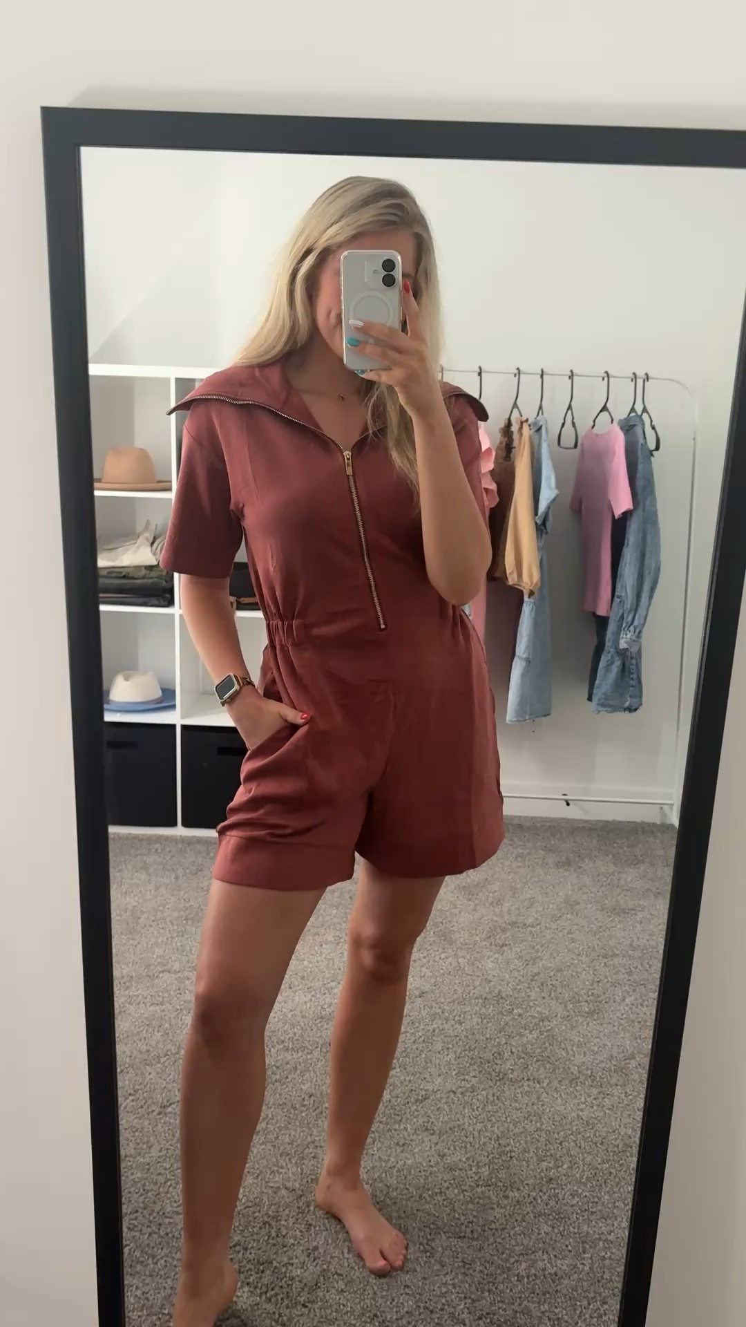 the romper of my dreams!! seriously the softest material, has pockets, and the elastic waist in the back is so cute!! More colors! Wearing my usual size M

| summer outfit | romper | 

#LTKFindsUnder100 #LTKSummerEdit #LTKSeasonal