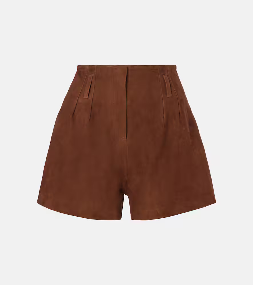 The Frankie Shop Lise suede shorts | Mytheresa (US/CA)