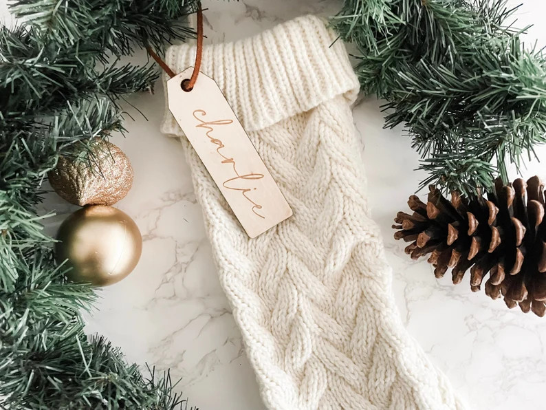 Christmas Stocking Tags, Stocking Name Tags, Personalized Stocking Tag, Personalized Gift Tags, C... | Etsy (US)
