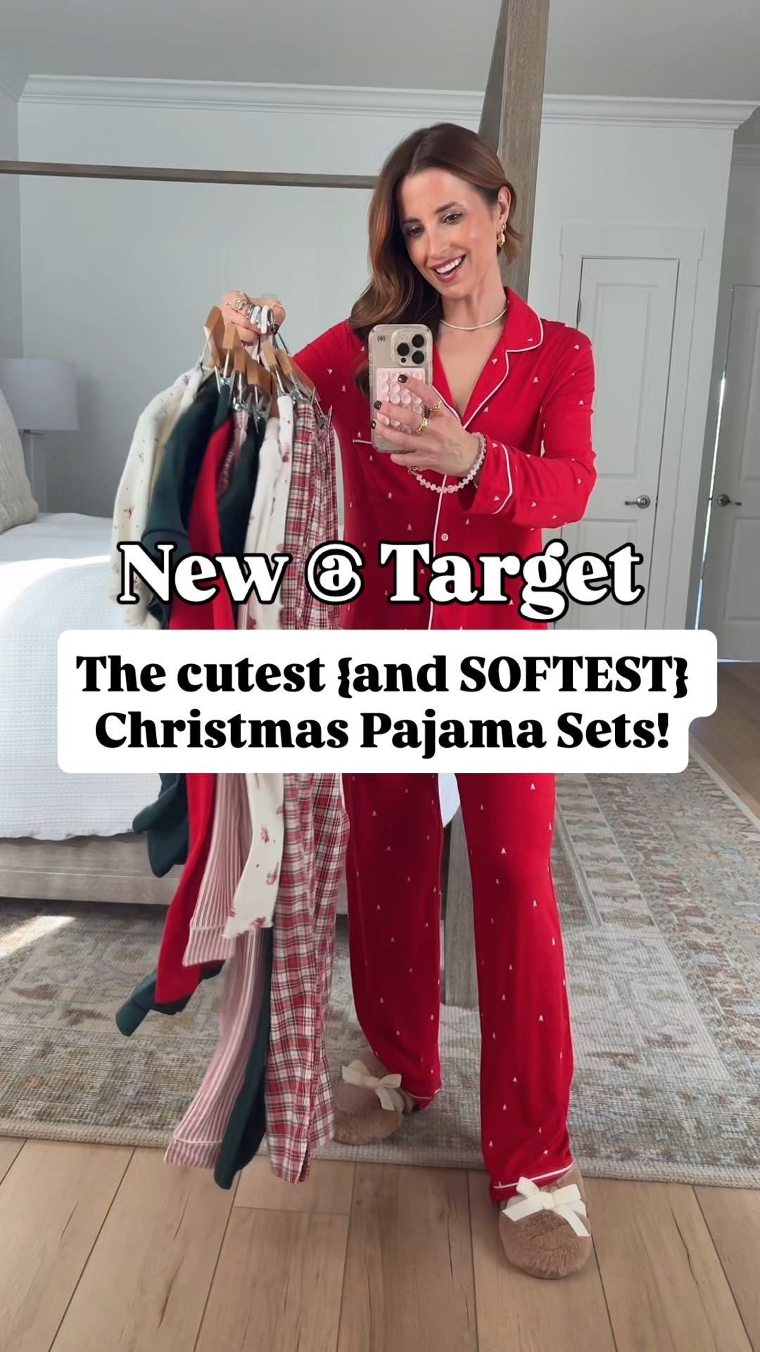 Target Christmas pajamas. Christmas pajamas set. Matching Christmas pajamas. Christmas tree pajamas. Plaid pajamas. Red pajamas. Wearing XS in each. Gift ideas for her. 

#LTKHoliday #LTKSeasonal #LTKGiftGuide
