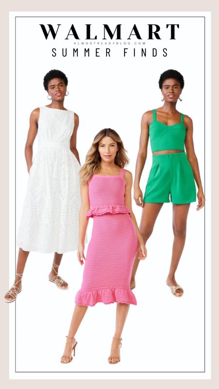 Walmart fashion finds summer outfit summer dress white dress matching set midi skirt 

#LTKunder100 #LTKunder50