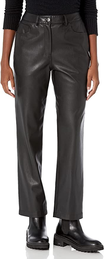 The Drop Women's Jack Vegan Leather Straight Leg | Amazon (US)