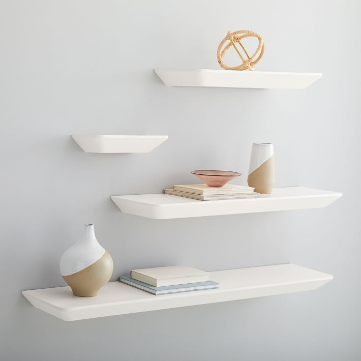 Slim Floating Shelf - White | West Elm (US)