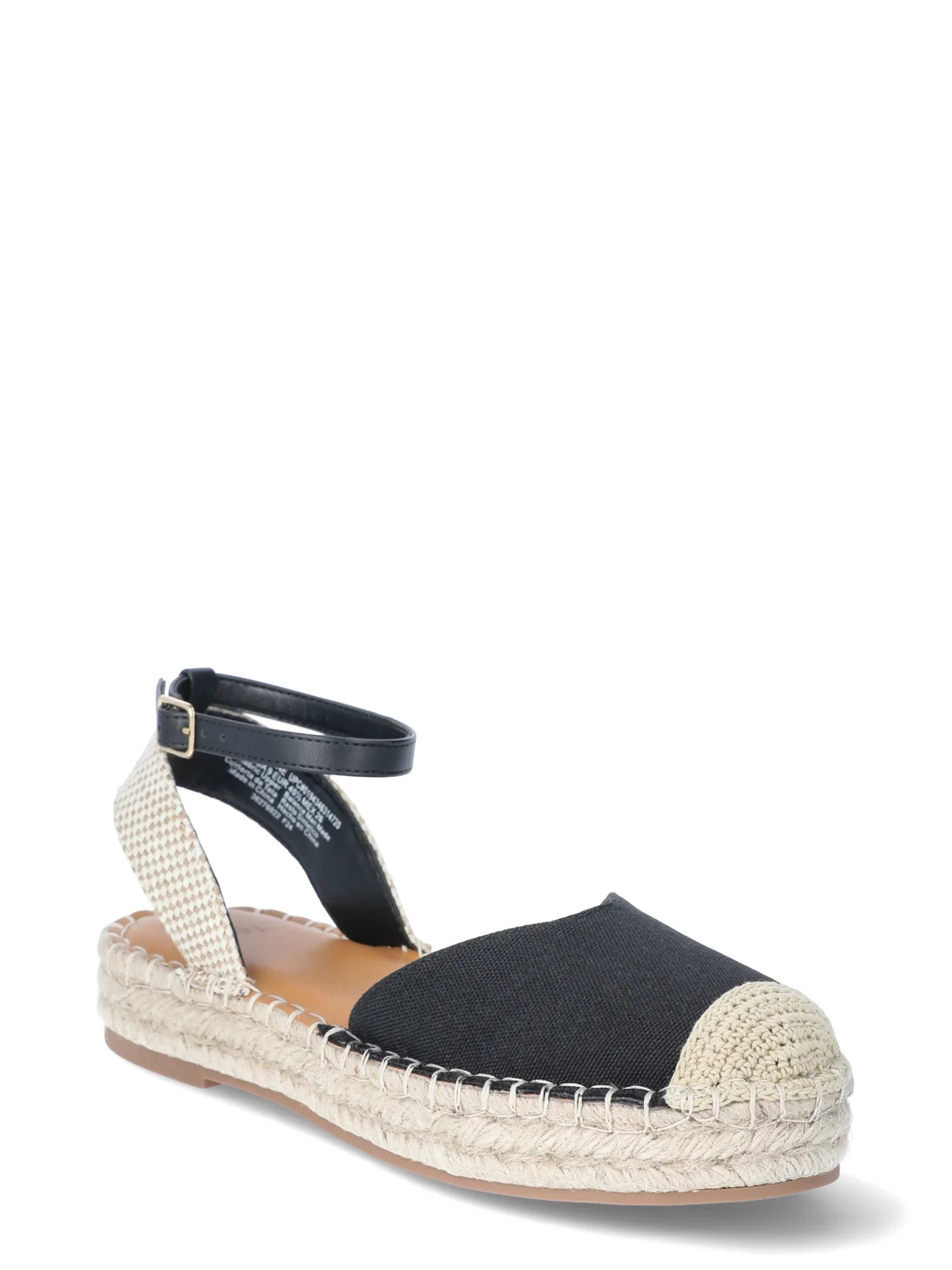 Time and Tru Women's Ankle Strap Espadrilles, Sizes 6-11 | Walmart (US)