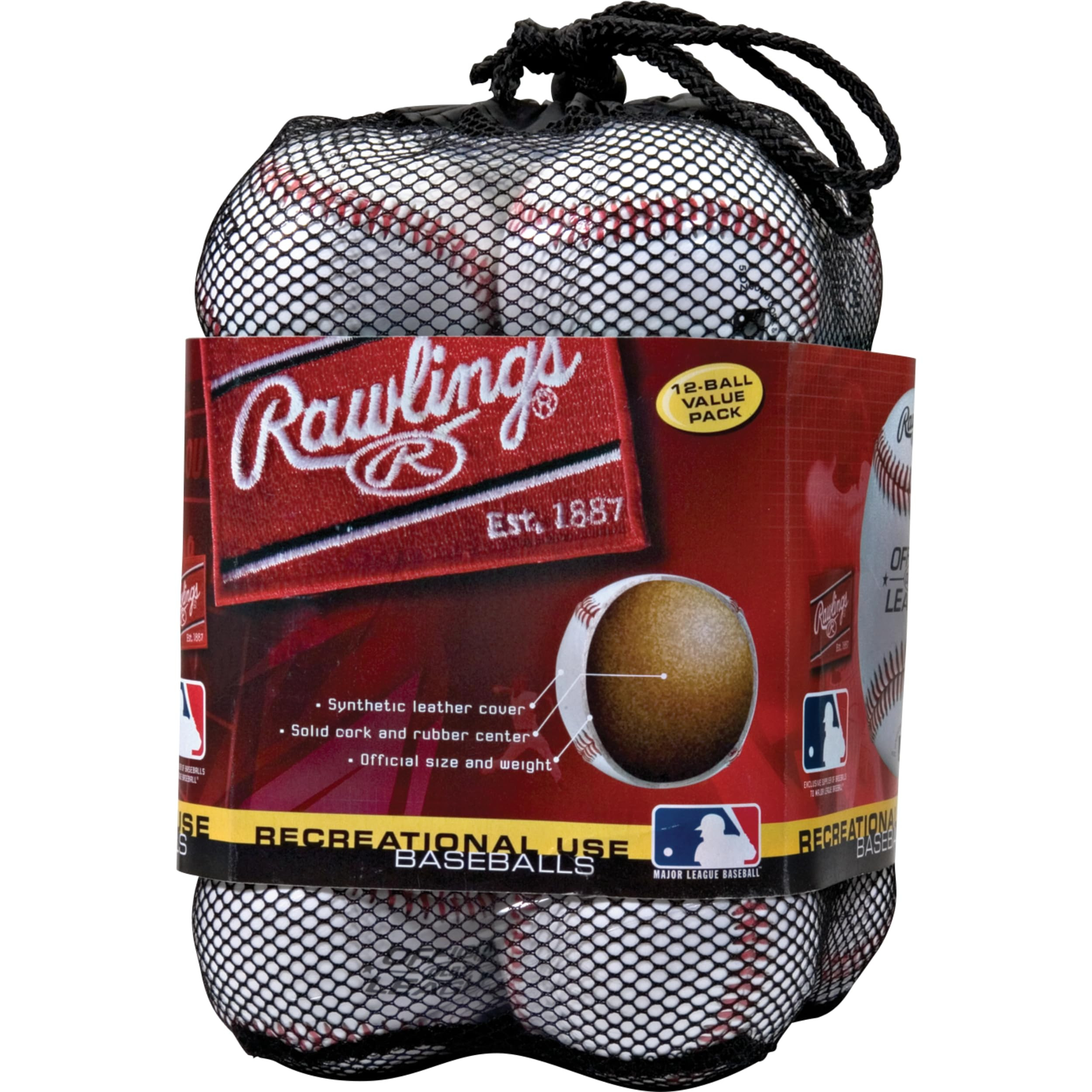 Rawlings | Official League Recreational Use Practice Baseballs | Youth | Bag of 12 | OLB3BAG12 | ... | Amazon (US)
