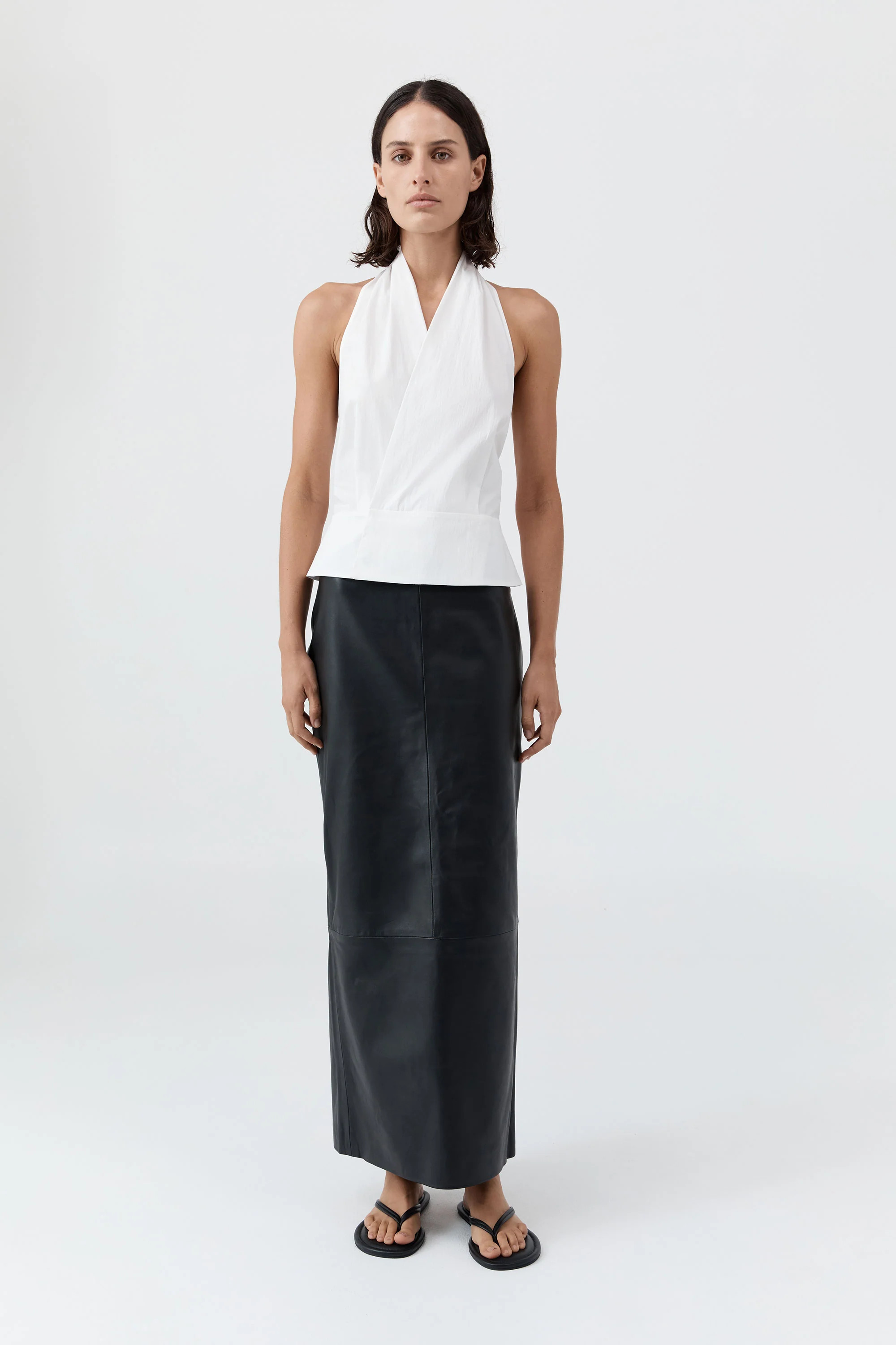Halter Wrap Top - White | St. Agni (US, UK, EU)