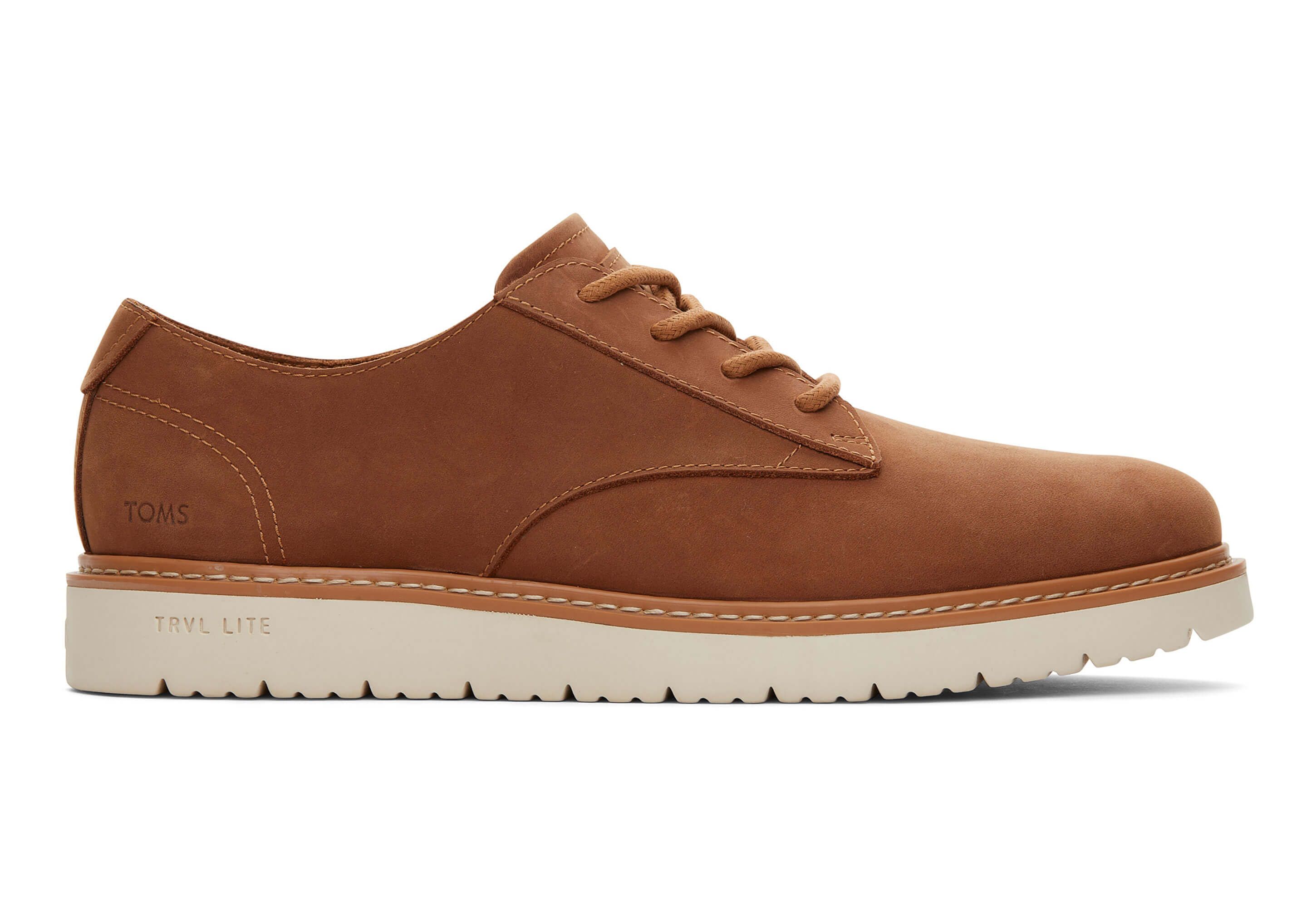 Men's Brown Leather Navi TRVL Lite Oxford Sneakers | TOMS | TOMS (US)