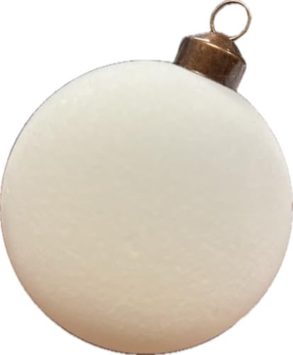 Hobby Lobby Flocked Round Christmas Ornaments, 3.15 inches (80 mm) Diameter, Pack of 8, Shatterproof Plastic, Soft Flocked Texture, Classic Style | Amazon (US)