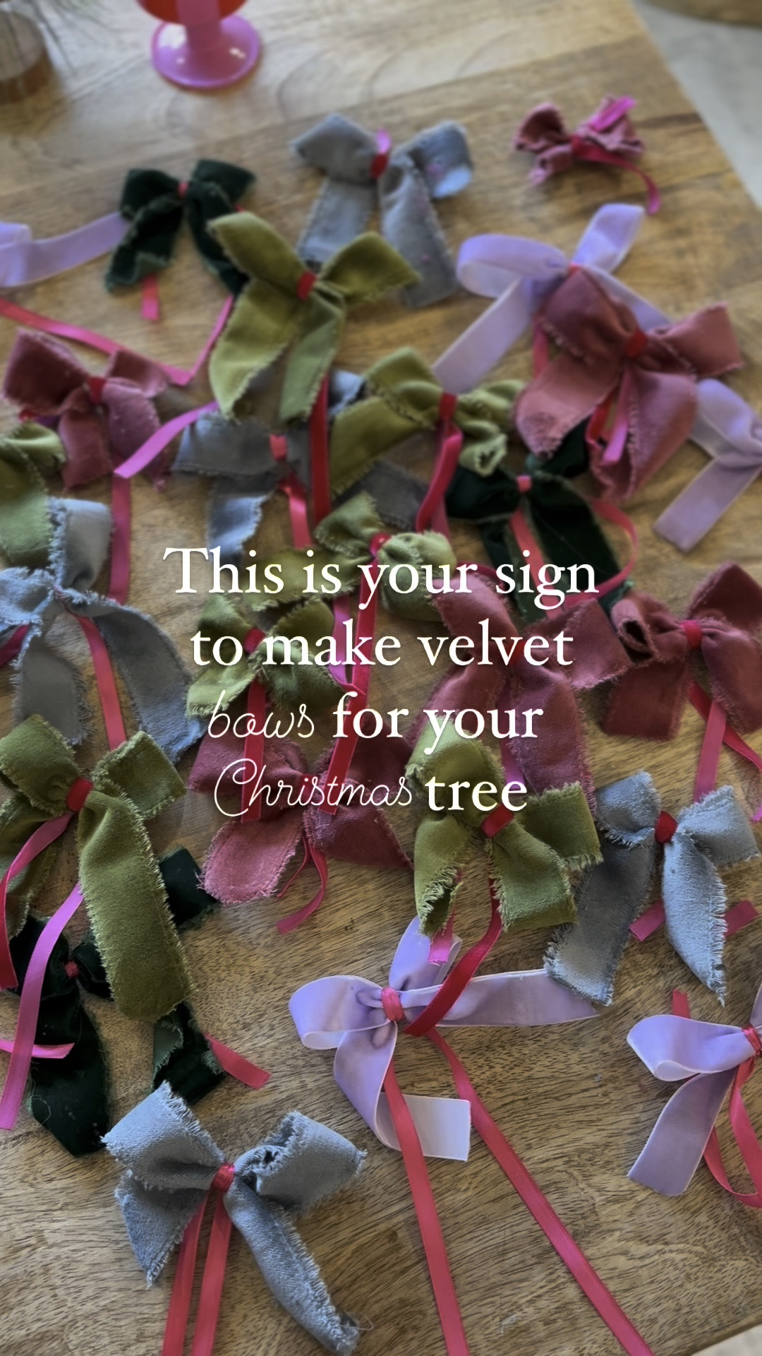 I am OBSESSED with these velvet bows that I made today ! Wait till you see them on my tree O MG ! 🎀🎄
.
.
Christmas bows 2024 , anthropologie Christmas , Christmas Decor , Color Christmas 

#LTKHoliday #LTKHome #LTKSeasonal