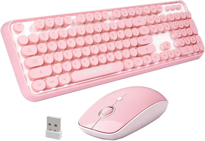 FOPETT Keyboard and Mouse Sets Wireless, Reliable 2.4 GHz Connectivity for PC,Laptop,Smart TV and... | Amazon (US)