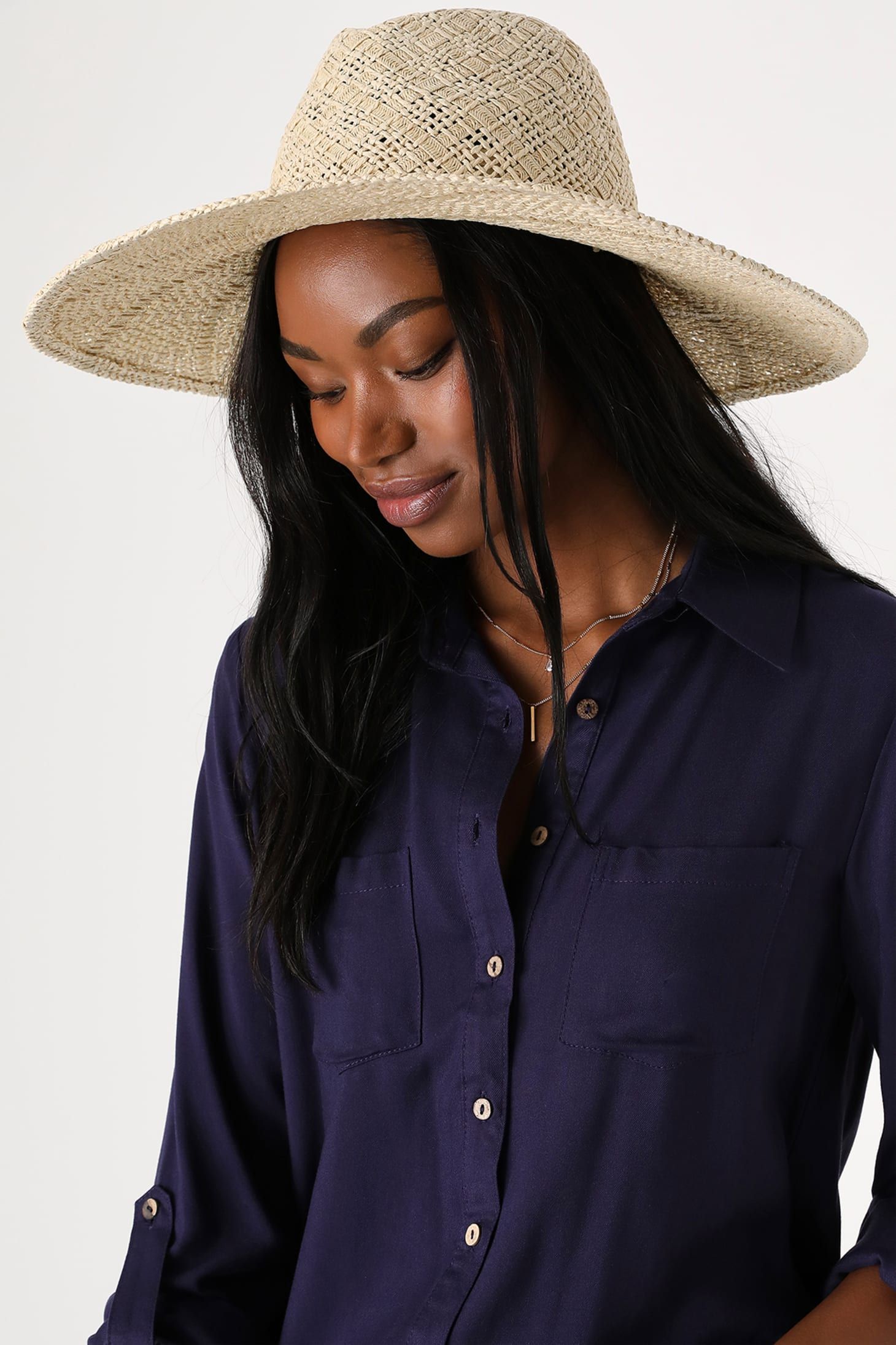Sun Dialed Natural Woven Wide-Brim Fedora Hat | Lulus (US)