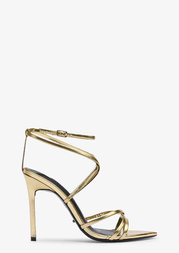 Marcy Gold Foil Heels | Heels | Tony Bianco | Tony Bianco (Australia & New Zealand)