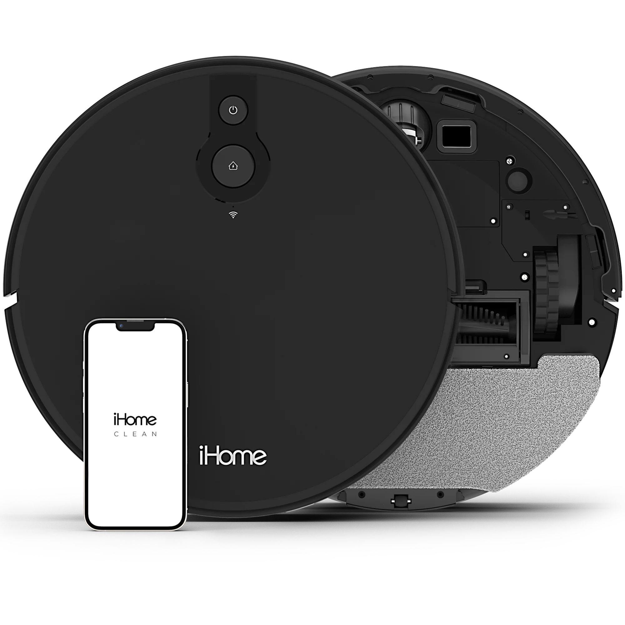 iHome AutoVac Eclipse 2-in-1 Robot Vacuum and Vibrating Mop, HomeMap Navigation, 2200pa Strong Su... | Walmart (US)