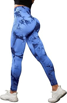OVESPORT 3 Pack Tie Dye Seamless High Waisted Workout Leggings for Women Scrunch Butt Lifting Yog... | Amazon (US)