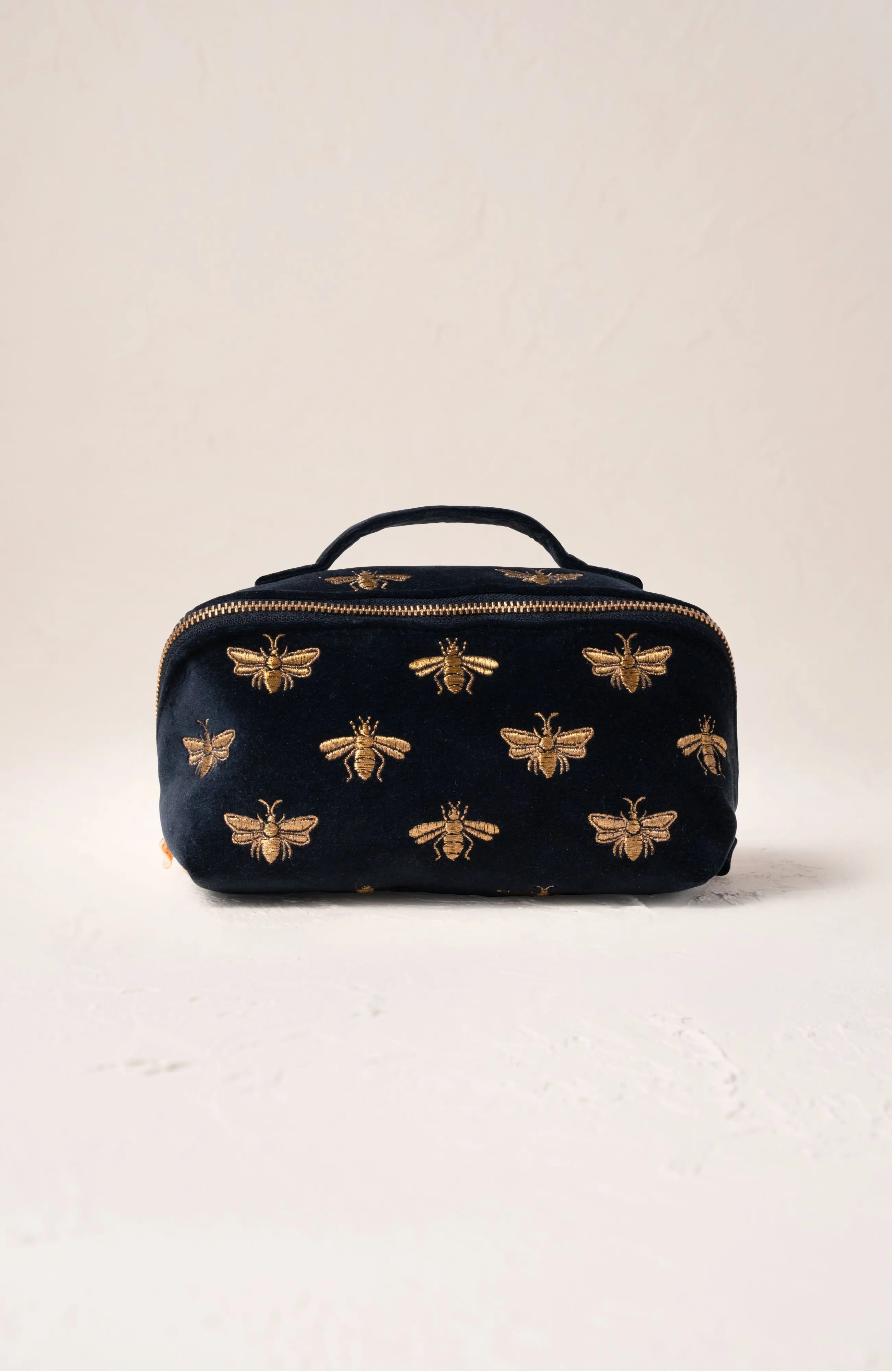 Elizabeth Scarlett Honey Bee Velvet Open Flat Makeup Bag (Women) | Nordstrom | Nordstrom