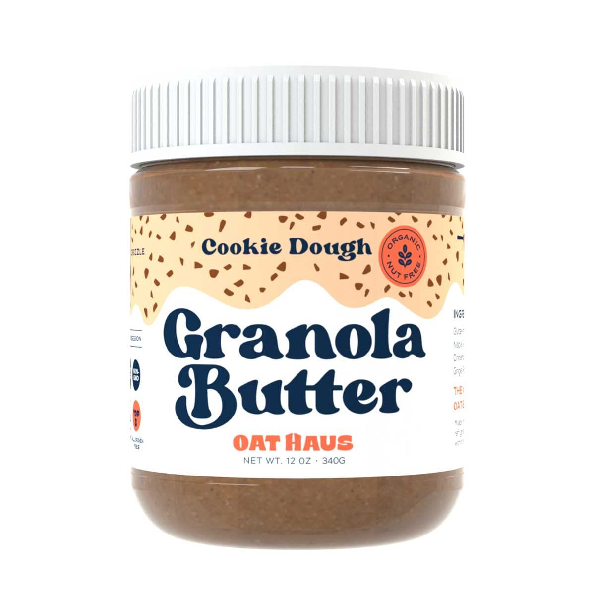 Oat Haus Cookie Dough Granola Butter (Chipless) | Peanut-free, Almond (Tree-Nut) Free, & School-Safe (Top 8 Allergen Free) | Sunflower Seed & Cookie Dough Alternative | Amazon (US)