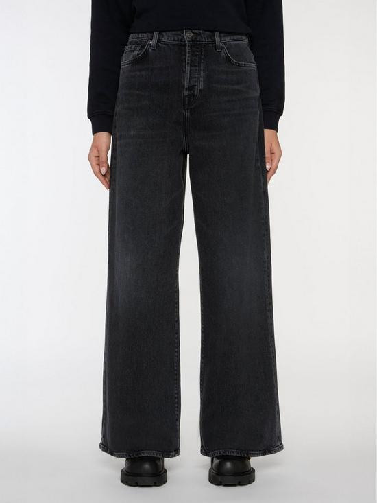ZOEY WASHED BLACK WIDE LEG | Very (UK)