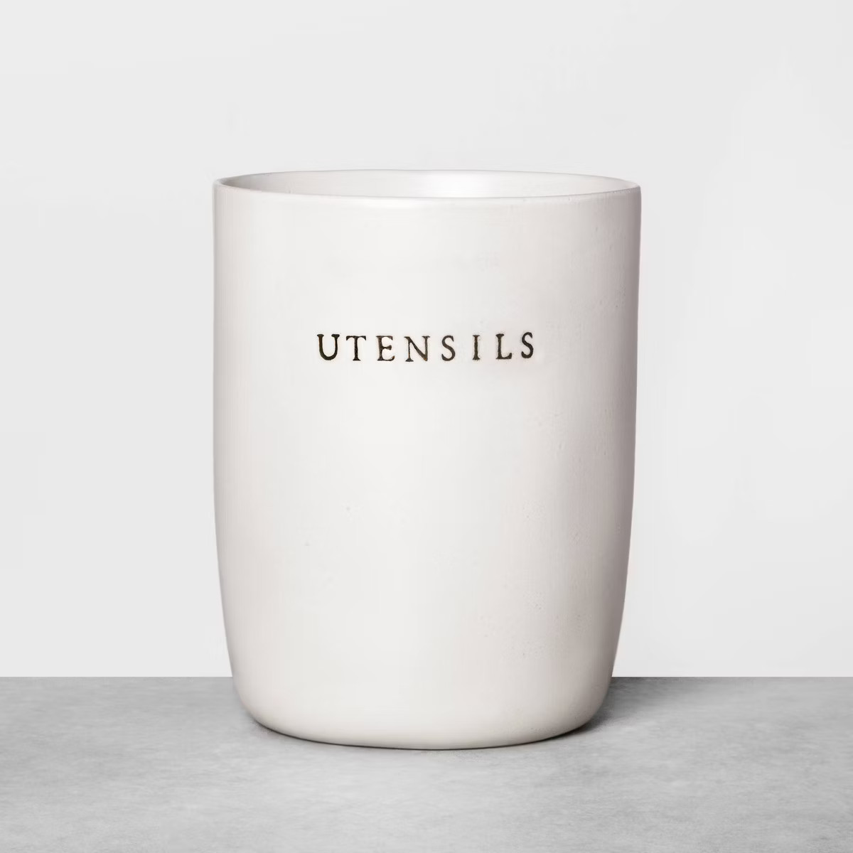 Stoneware Utensil Holder Cream - Hearth & Hand™ with Magnolia: Chic Storage for Kitchen Tools | Target