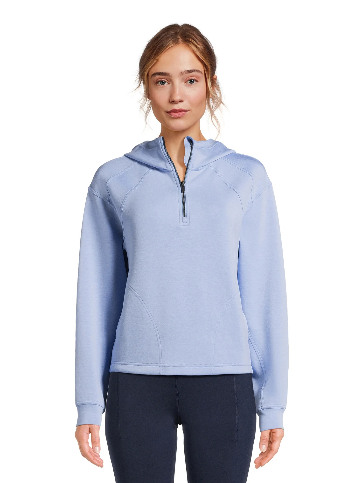 Avia Women's Seamed Quarter Zip Hoodie, Sizes XS-XXXL | Walmart (US)